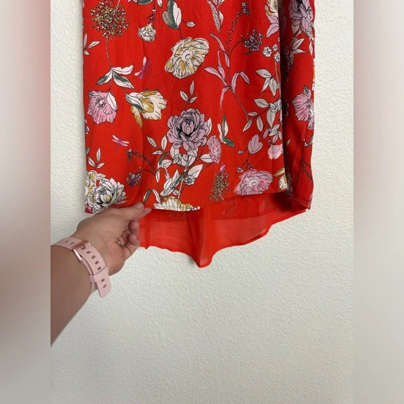 Rachel Roy The Label Multicolor Floral Sleeveless High-Low Top Size Medium - Picture 5 of 13